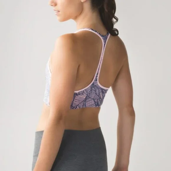Lululemon Cool To Street Bra Banana Leaf Blush Quartz / Blush Quartz, size 8 - Picture 4 of 7